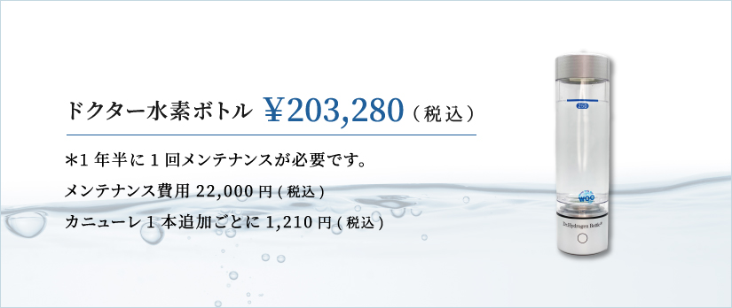 ドクター水素ボトル ¥184,800（税込）